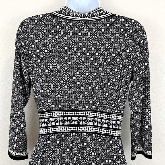 Max Studio Geo Print 3/4 Sleeve Dress - Picture 6 of 11